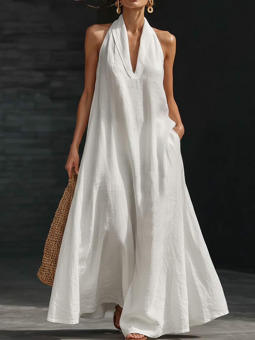 Aveline | Halter Maxi Dress