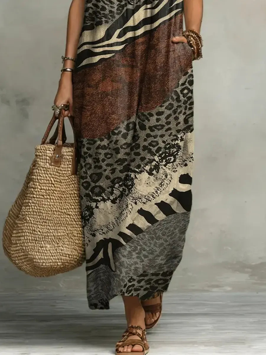 Shirley™ Mixed Print Maxi Dress