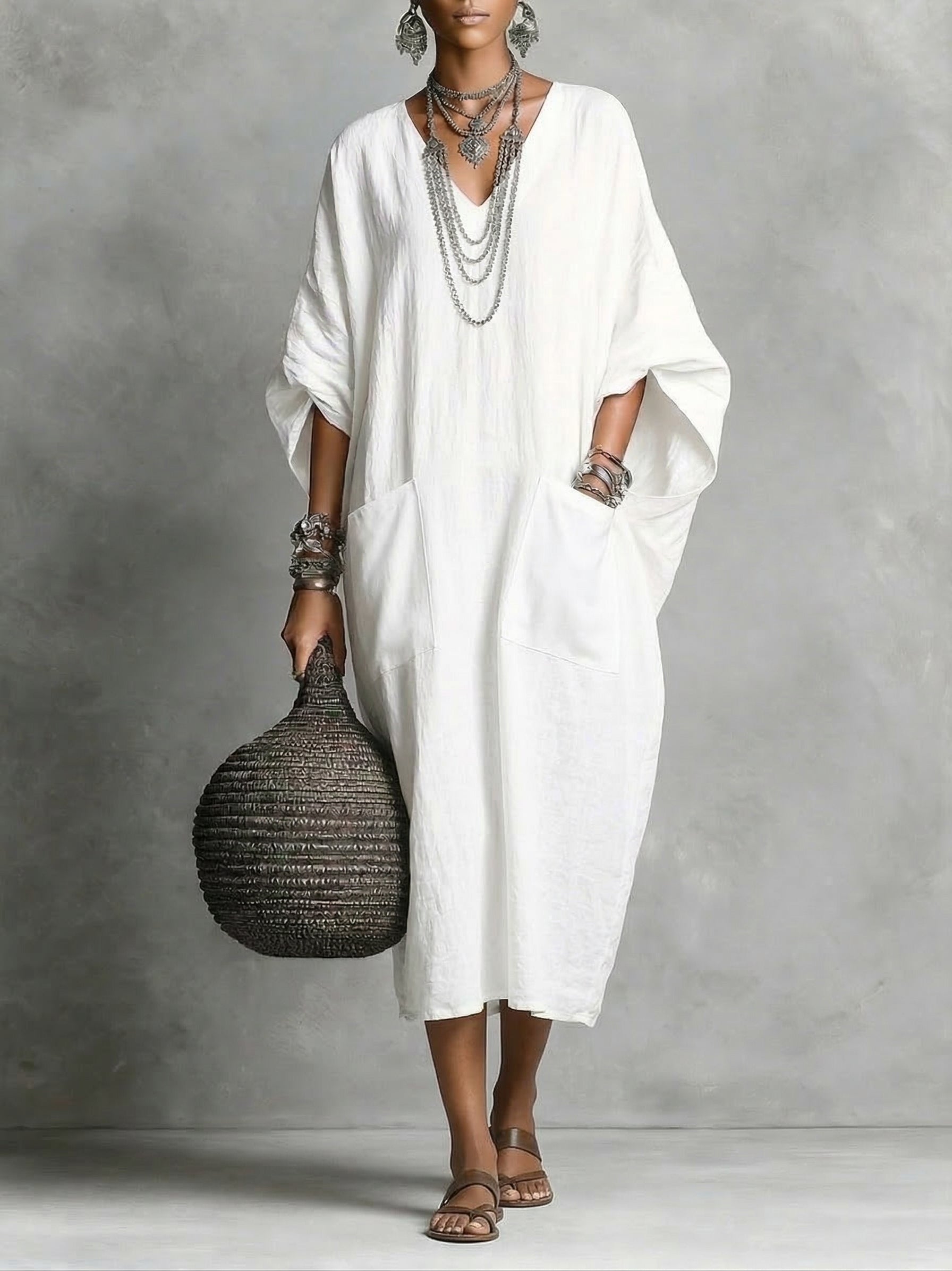 Kaia | Relaxed Kaftan Maxi Dress