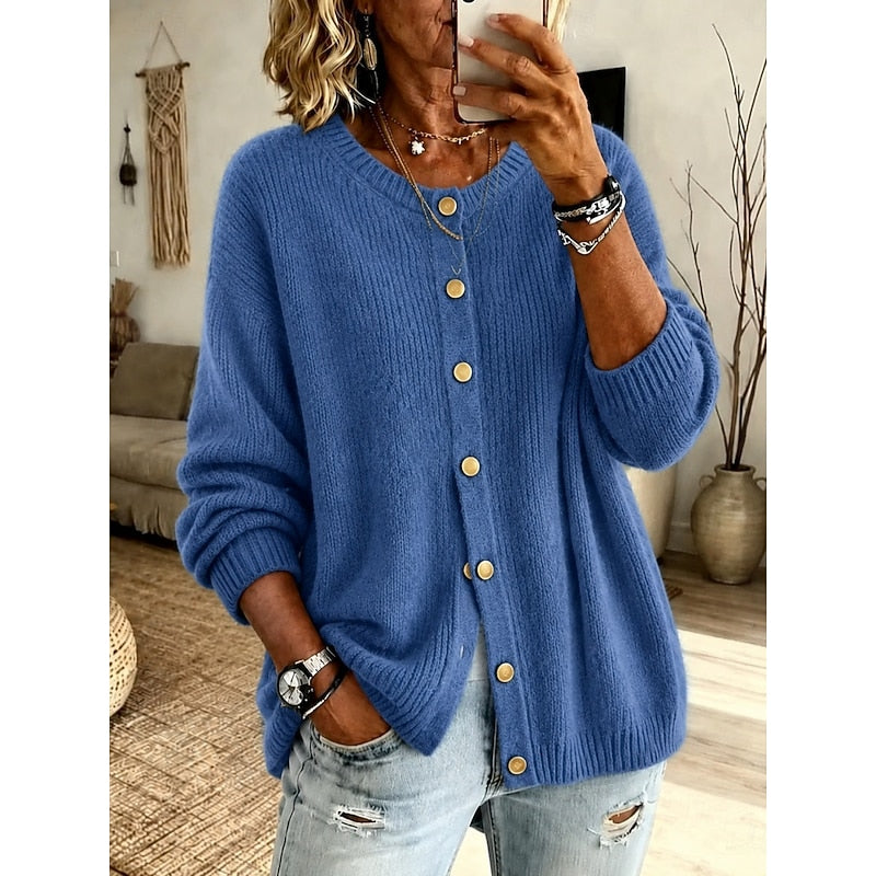 Eleanora | Soft Button-Front Cardigan