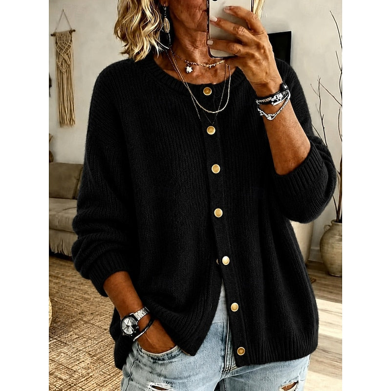 Eleanora | Soft Button-Front Cardigan
