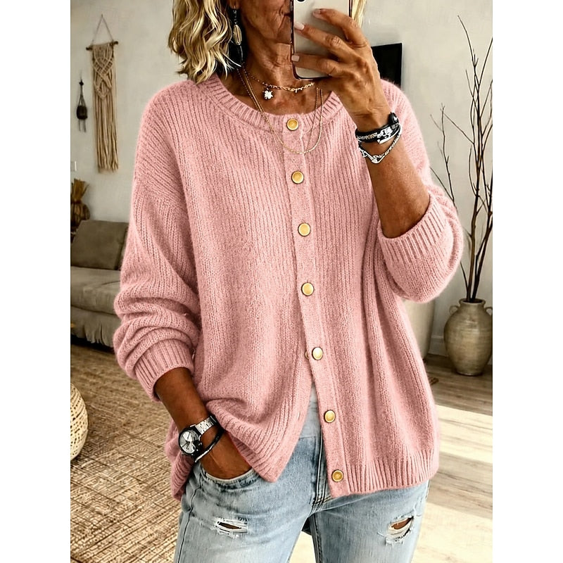 Eleanora | Soft Button-Front Cardigan