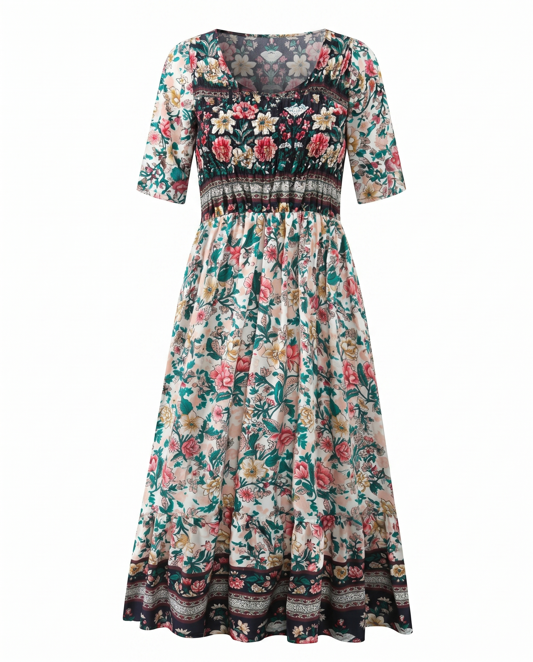 Women’s Dress | Boho Print Midi