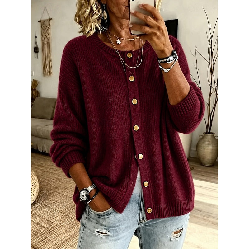 Eleanora | Soft Button-Front Cardigan